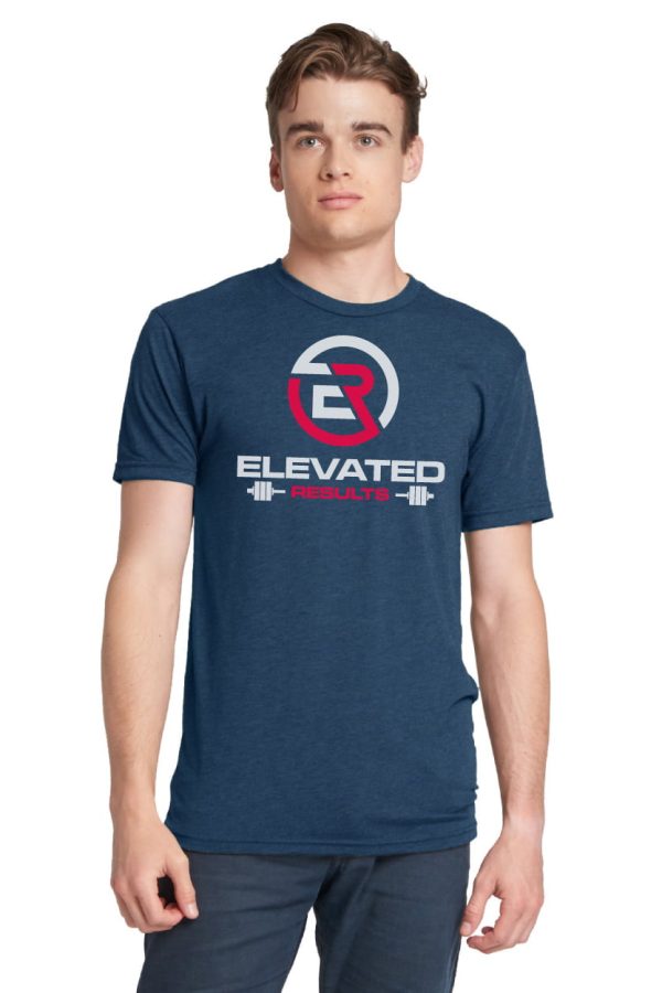 Vintage Navy Shirt Elevated-Results Red and white Full Logo