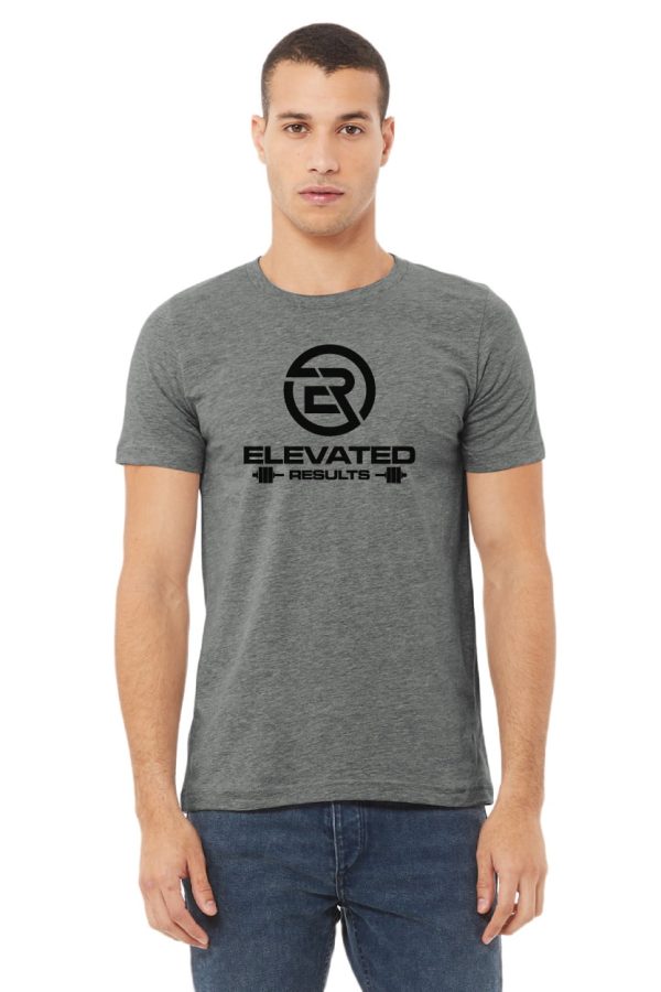 Deep Heather Shirt Elevated Results Full Black